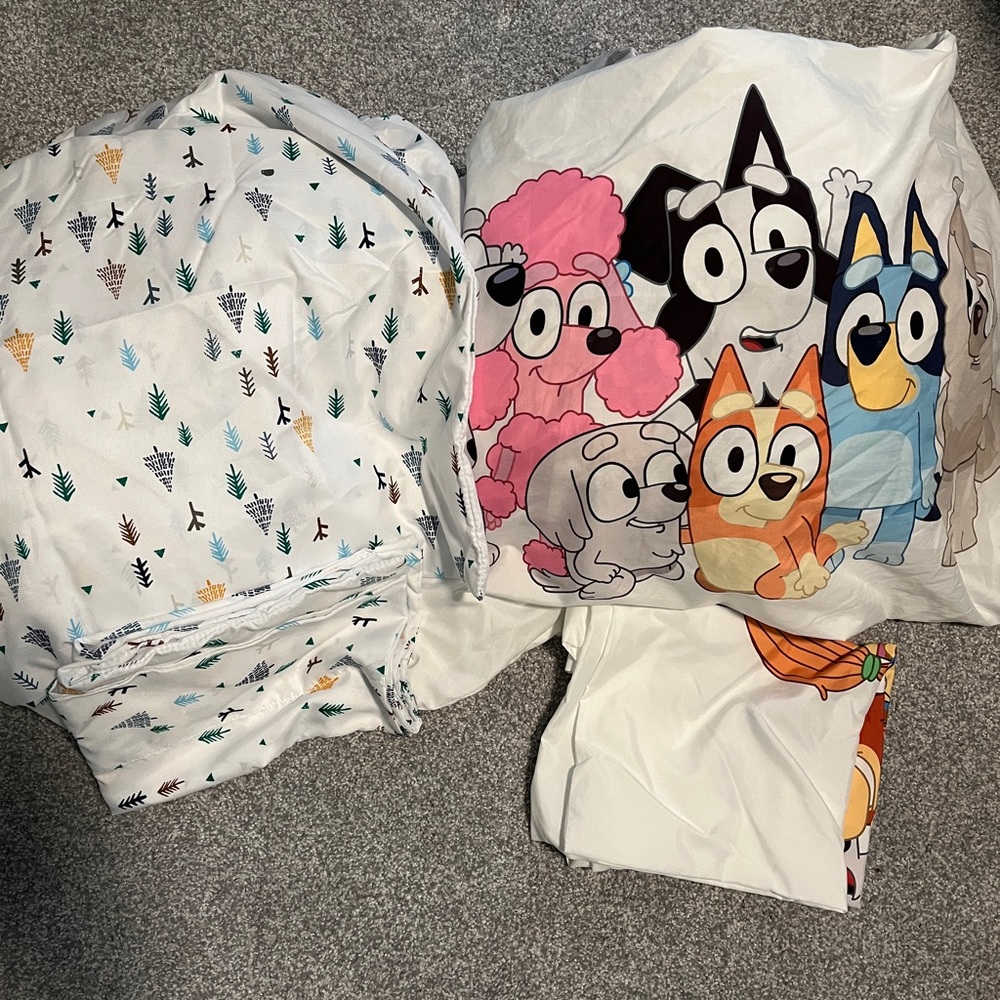 Eddie Bauer Kids and Bluey Bedding Set